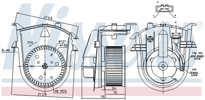 Вентилятор салону SEAT; VW (вир-во Nissens) Nissens (87176)