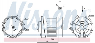 Вентилятор салону Nissens (87721)