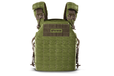 Плитоноска / тактичний жилет Plate Carrier U-WIN PRO зі швидким скиданням 260х330 зі скелетними камербандами Cordura 1000 Олива