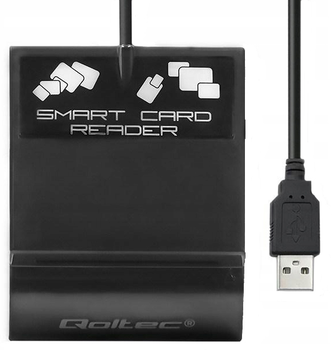 Сканер Qoltec для смарт-ID карт USB 2.0/Type-C