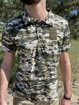 Военная тактическая футболка с коротким рукавом Поло 48 Пиксель