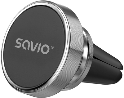 Uchwyt magnetyczny samochodowy Savio CH-03 aluminiowy, srebrny (5901986047148)