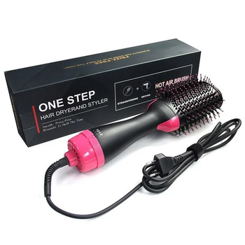 Фен-щетка для волос Черный One Step Hair Dryer (ICL44)