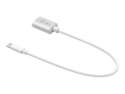 Kabel i-Tec USB Type-C do USB Type A 0,2 m Biały (8595611701337)