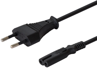 Kabel zasilający SAVIO CL-105 CEE7/16 - IEC-C7 3 m (5901986043379)