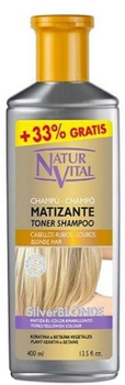 Szampon Naturvital Silver Blonde Mattifying Shampoo 400 ml (8414002078363)