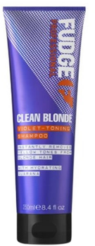 Srebrny szampon do włosów Fudge Clean Blonde Violet-Toning Shampoo 250 ml (5060420335538)
