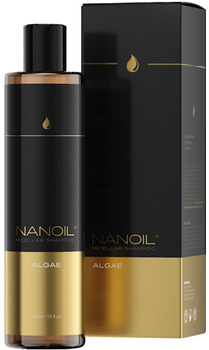 Зволожувальний шампунь для волосся Nanolash Micellar Shampoo Algae 300 мл (5905669547284)