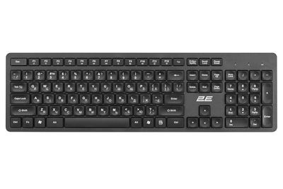 Клавіатура 2E KS260 WL EN/UKR Black (2E-KS260WB)