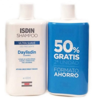 Szampon Isdin Daylisdin Ultra Gentle Shampoo Frequent Use 2x400 ml (8429420155459)