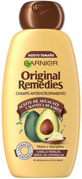 Розгладжуючий шампунь Garnier Original Remedies Avocado And Shea Shampoo 600 мл (4064666318165)