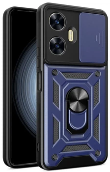 Чохол Camshield з кільцем-підставкою на Realme C55 dark blue