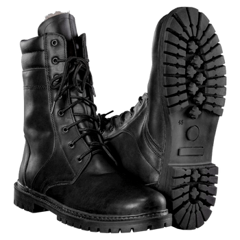 Берці тактичні польові полегшені черевики з вентиляцією для силових структур KOMBAT Чорний 39 TR_37439