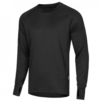 Лонгслив тактичечкий мужская футболка с длинным рукавом для силовых структур L Черный TR_1160L