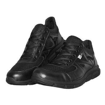 Кросівки тактичні шкіряні зносостійкі для охоронних структур для силових структур 41 Чорний TR_580641