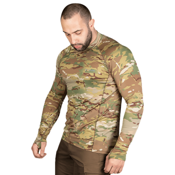 Лонгслив тактичечкий мужская футболка с длинным рукавом для силовых структур XXXL Multicam TR_7036XXXL