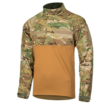 Рубашка тактическая полевая износостойкая летне-весенняя рубашка KOMBAT (XL) Multicam/Койот TR_7018(XL)