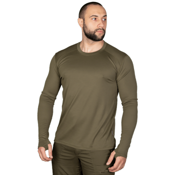 Лонгслив тактичечкий мужская футболка с длинным рукавом для силовых структур XXXL Олива TR_7044XXXL