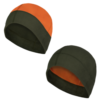 Шапка флисовая полевая тактический универсальный головной убор для спецслужб L Олива/Оранжевый TR_6599L