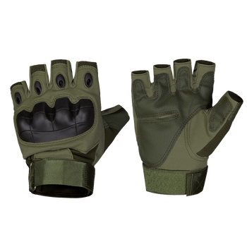 Перчатки тактические полевые универсальные рукавицы для охотников и силовых структур L Олива TR_6649L