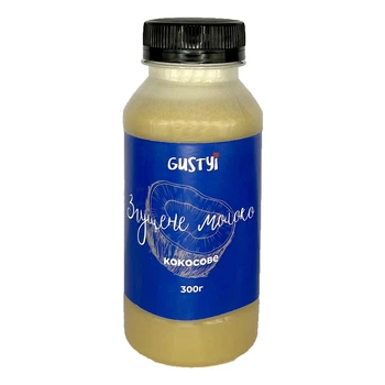 Кокосовая сгущенка ТМ "Gustyi" бутылка 300г (4825489257778)