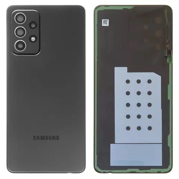 Задняя крышка Samsung A525, Galaxy A52 2021 с стеклом камеры, черный
