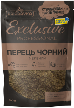 Перець чорний мелений Pripravka Professional 100 г (4820195511961)
