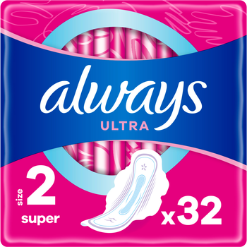Гігієнічні прокладки Always Ultra Super (Розмір 2) 32 шт (4015400095132)
