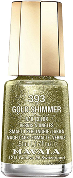 Лак для нігтів Mavala Nail Polish 393 Gold Shimmer 5 мл (7618900913936)