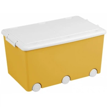 Багатофункціональний ящик з кришкою для іграшок yellow, жовтий