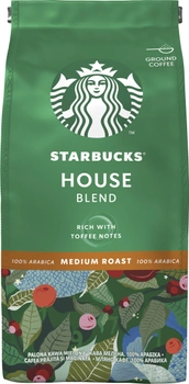 Кава Starbucks Хаус Бленд натуральна смажена мелена 200 г (7613036932110)