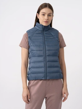 Теплый жилет короткий женский 4F Vest F072 4FAW23TVESF072-32S M Синий (5904698480616)