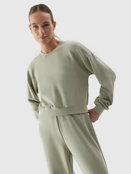 Світшот жіночий 4F Sweatshirt F701 4FAW23TSWSF701-44S M Хакі (5904698448050)