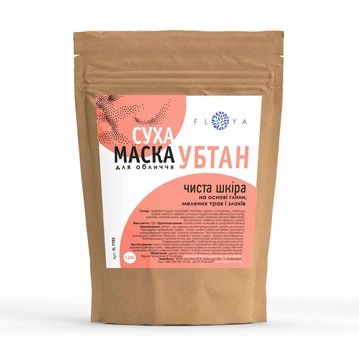 Убтан суха маска для обличчя FLOYA Убтан, суха-маска "Чиста шкіра" 120г