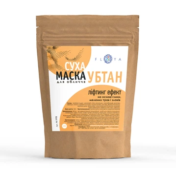 Убтан суха маска для обличчя FLOYA Убтан, суха-маска "Ліфтинг ефект" 120г
