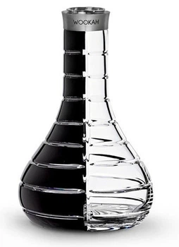 Колба для кальяна Wookah Crystal Striped Black Clear