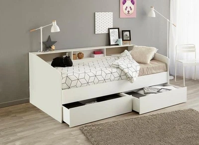 Ліжко-диванчик дитяче з ящиком та полицями Fmebel Берн 90x200