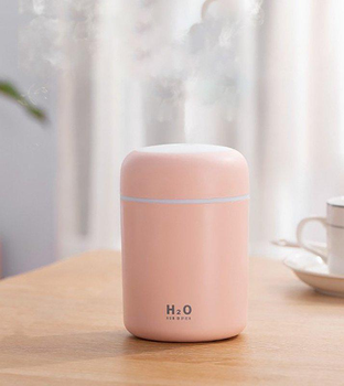 Ультразвуковой увлажнитель воздуха с подсветкой VHG DQ-107 USB Colorful Humidifier 300 мл, Pink