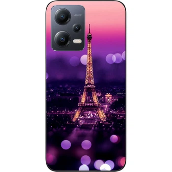 Силиконовый чехол SMTT для Xiaomi Poco X5 5G с картинкой Париж ночью