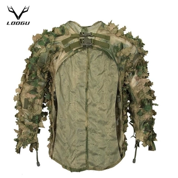 Маскирующая накидка Ghillie Suit Breathable Tacticals Military Combat Clothes мультикам