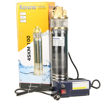 Насос глибинний вихровий Кенле 4SKM-100 0,75 Нmax 55 м Qmax 2.5 куб.м 750 Вт