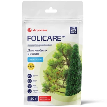 Удобрение для хвойных растений весна-лето Yara Folicare 180 г / 180 г