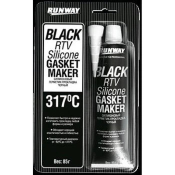 Силиконовый герметик черного цвета Runway 85 г