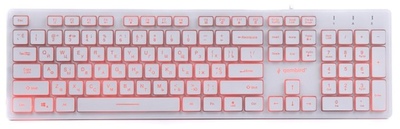 Клавіатура дротова Gembird KB-UML3-01-W-UA USB (EN/RU/UA) (8716309923507)