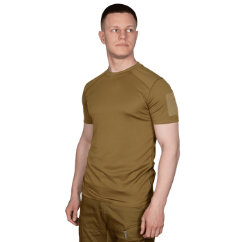 Футболка чоловіча тактична польова повсякденна футболка для спецсужб (XXXL) Койот (OPT-6561)