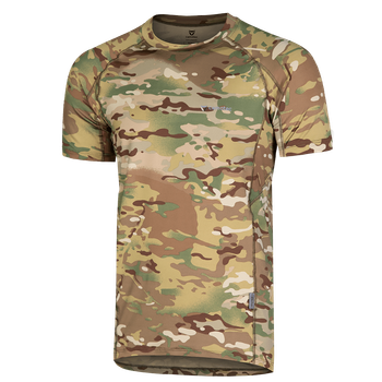 Футболка чоловіча тактична польова повсякденна футболка для спецсужб (XL) Multicam (OPT-9331)