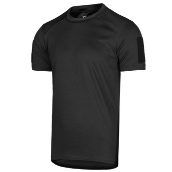 Футболка чоловіча тактична польова повсякденна футболка для спецсужб (S) Чорний (OPT-6561)