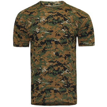 Футболка тактическая мужская летняя повседневная футболка для силовых структур S Marpat Brown (OPT-2401)