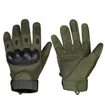Рукавички тактичні вентиляційні універсальні рукавиці для спеціальних та силових підрозділів L Олива (OPT-6551)