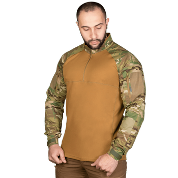 Рубашка боевая тактическая дышащая рубашка для специальных подразделений UBACS XXL Multicam/Койот (OPT-27601)